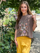 Load image into Gallery viewer, Even The Sparrow Tee: Espresso
