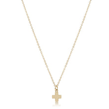 Load image into Gallery viewer, Egirl 14&quot; Sm Signature Cross Gold Necklace
