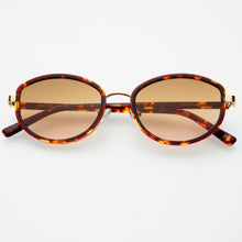 Load image into Gallery viewer, Freyrs Jordan Acetate Oval Sunglasses : Amber Tortoise / Brown
