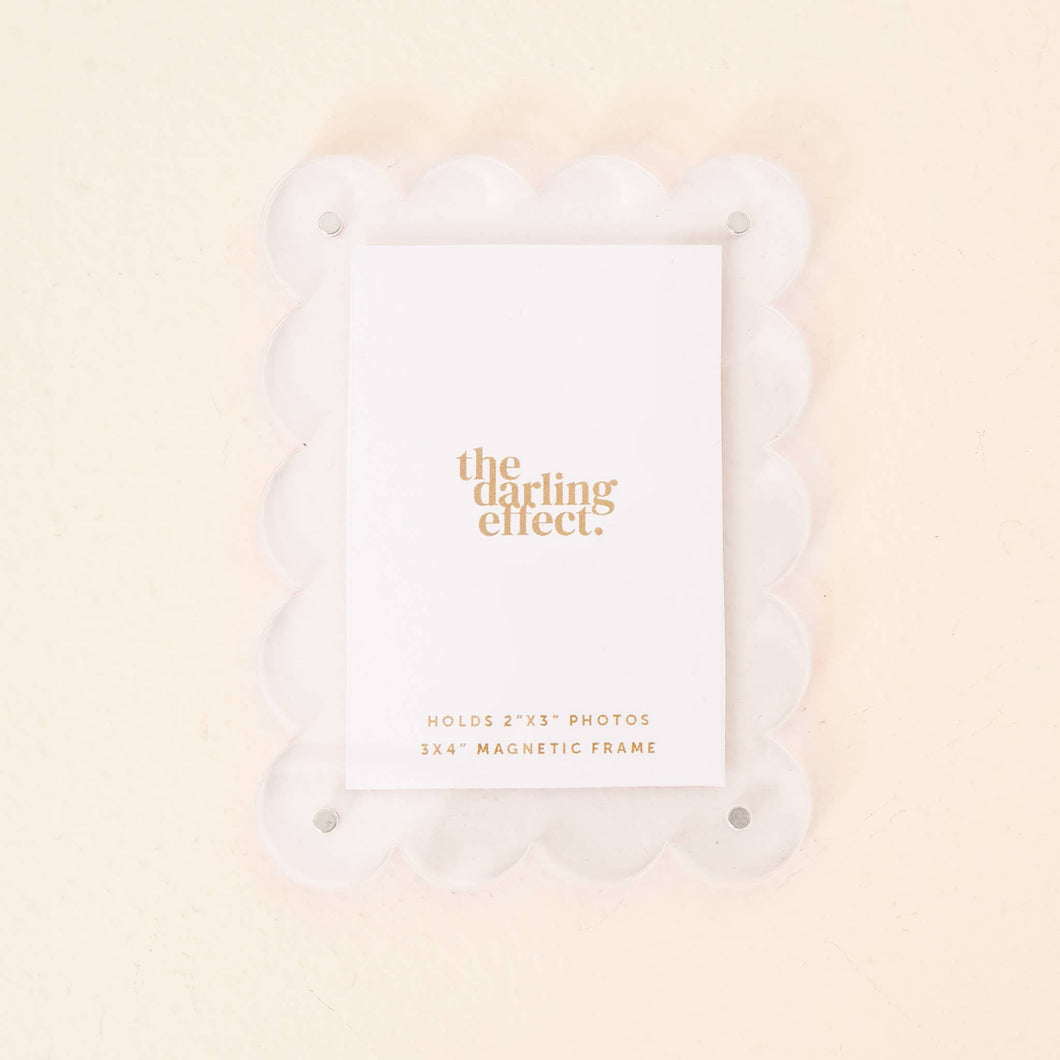 Mini Acrylic Picture Frame Magnet-Clear