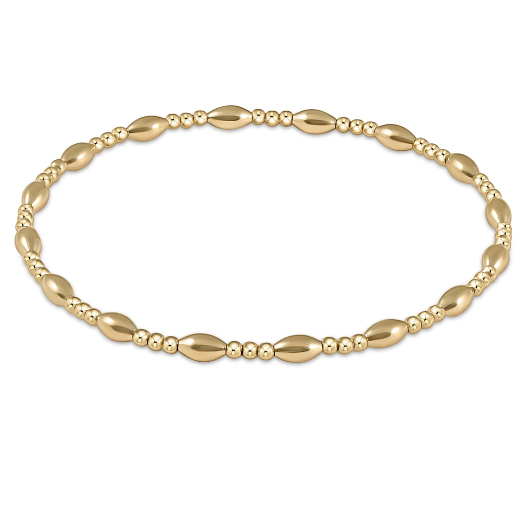 Enewton Extends Harmony Sincerity Pattern 2mm Bead Bracelet Gold