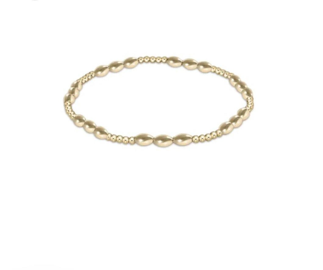 Enewton Extends Harmony Joy Pattern 2mm Bead Bracelet Gold