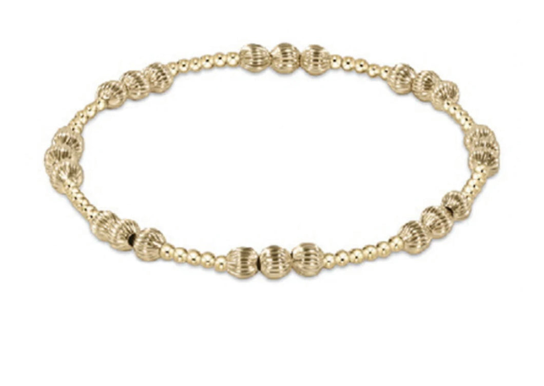 Enewton Extends Diginity Joy Pattern Bead Bracelet Gold