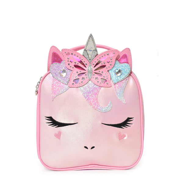 Miss Unicorn Pink Metallic Lunch Bag