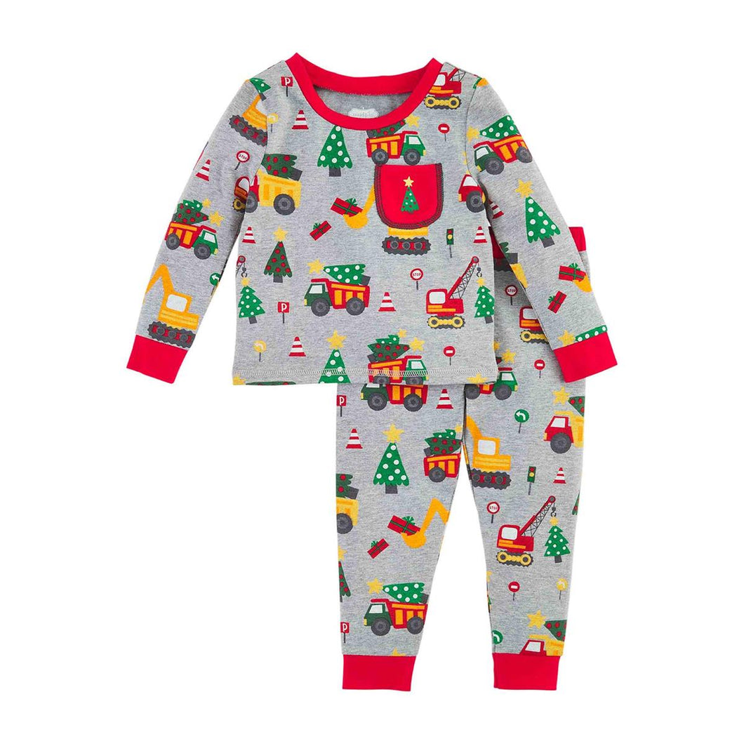 Mudpie Construction Christmas PJS