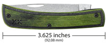 Load image into Gallery viewer, Crossroads Smooth Green/Black Dymalux® Wood XR Sod Buster® Jr
