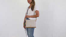 Load and play video in Gallery viewer, Consuela Thunderbird Cream Snake Downtown Crossbody
