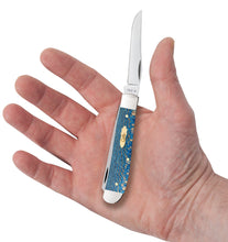 Load image into Gallery viewer, Case Blue Sycamore Wood Smooth Mini Trapper Knife
