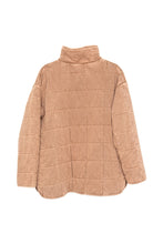 Load image into Gallery viewer, Brown Lightweight Quilted Garment Washed Jacket
