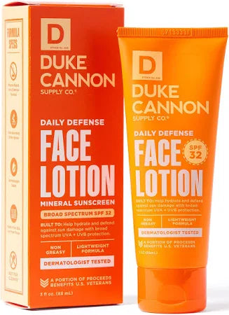 Duke Cannon Face Lotion Mineral Sunscreen