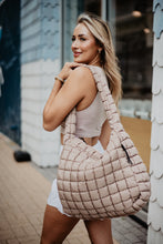 Load image into Gallery viewer, Oversized Quilted Hobo Tote Bag
