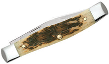 Load image into Gallery viewer, Case Amber Bone Peach Seed Jig Small Texas Jack Knife
