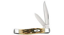 Load image into Gallery viewer, Case Amber Bone Peach Seed Jig Small Texas Jack Knife
