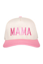 Load image into Gallery viewer, Mama Pink and White Two-Toned Hat
