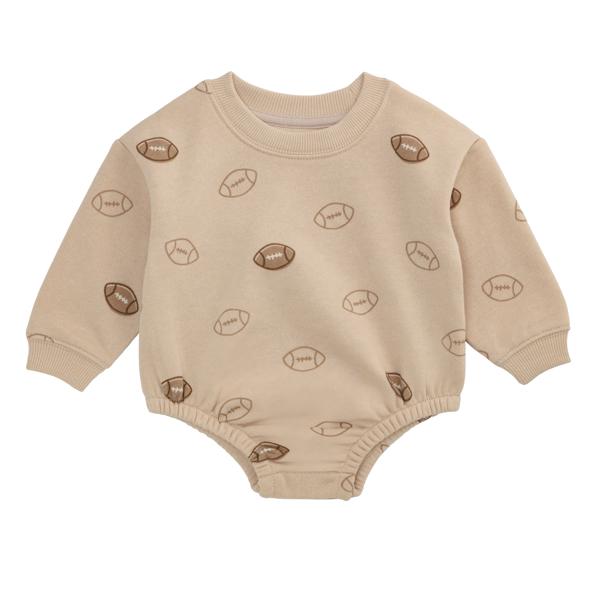 Football Print Sweatshirt Bubble