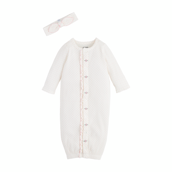 Rosetta Polka Dot Gown 0-3 M