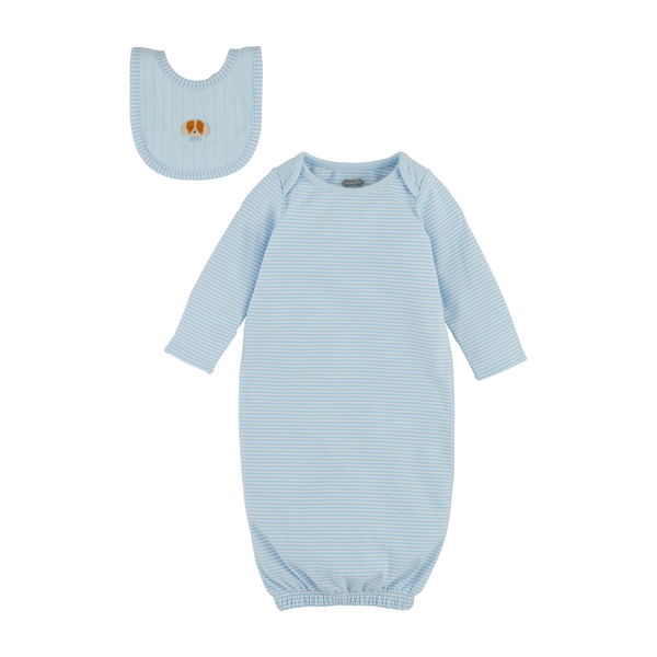 Blue Boy Take Me Home Gown/Bib Set