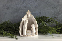 Load image into Gallery viewer, White Stoneware Nativity
