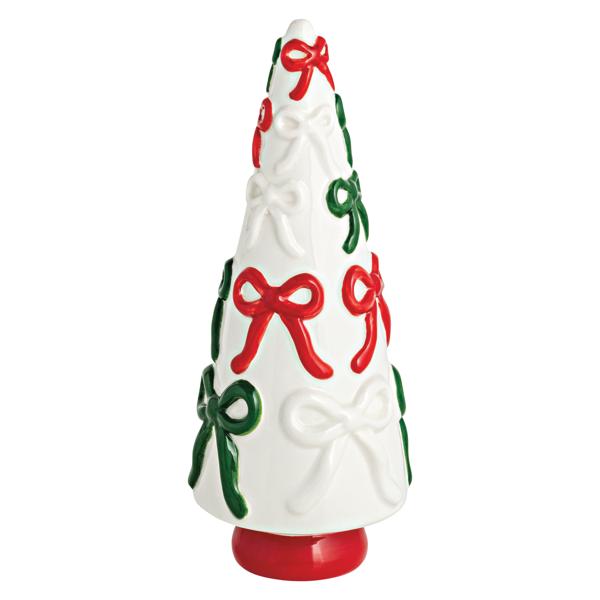 Bow Ceramic Christmas Tree