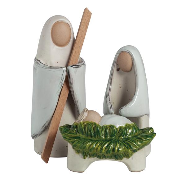 Farm Christmas Ceramic Nativity Set