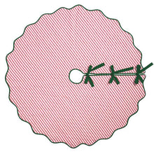 Load image into Gallery viewer, Christmas Block Print Tree Skirt
