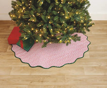 Load image into Gallery viewer, Christmas Block Print Tree Skirt
