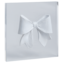Load image into Gallery viewer, Intaglio Bow Acrylic Plaque
