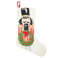 Load image into Gallery viewer, Nutcracker Embroidered Stocking
