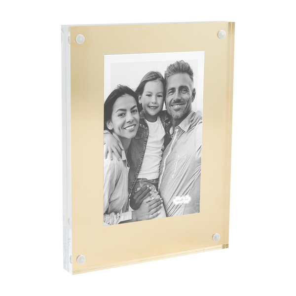Large Brass Acrylic Frames
