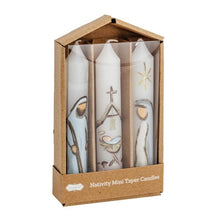 Load image into Gallery viewer, Nativity Mini Taper Candle Set
