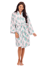 Load image into Gallery viewer, Dahlia Block Print Robe
