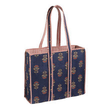 Load image into Gallery viewer, Quilted Block Print Tote
