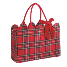 Load image into Gallery viewer, Tartan Scallop Tote

