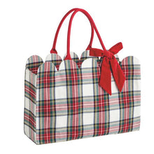 Load image into Gallery viewer, Tartan Scallop Tote
