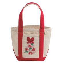 Load image into Gallery viewer, Christmas Tree Red Beaded Mini Tote
