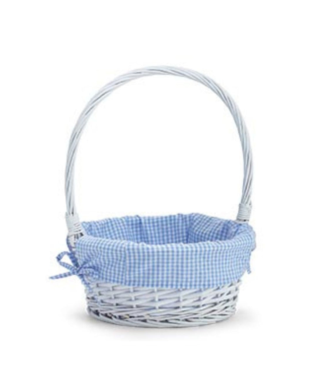 Easter Willow Basket w/ Gingham Liners