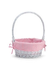 Load image into Gallery viewer, Easter Willow Basket w/ Gingham Liners
