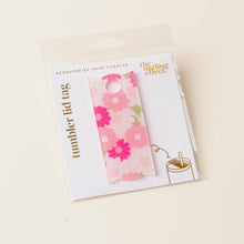 Load image into Gallery viewer, Tumbler Lid Tag Daisy Craze Hot Pink
