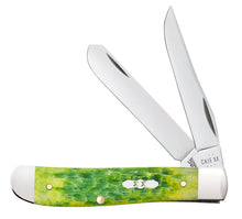 Load image into Gallery viewer, Case Green Apple Bone Peach Seed Jig Mini Trapper
