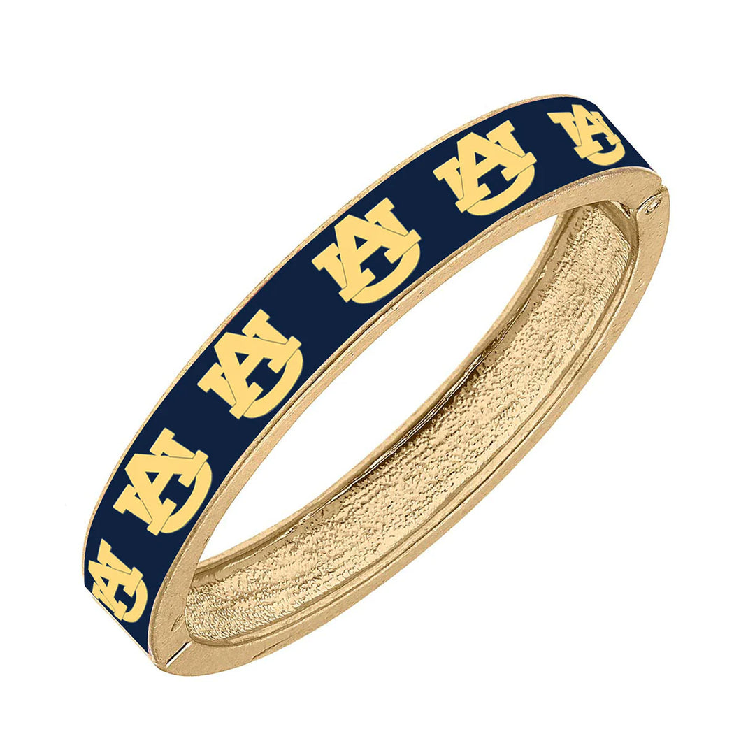 Auburn University Enamel Hinge Bangle