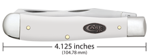 Load image into Gallery viewer, Case Knife White Synthetic Smooth Trapper

