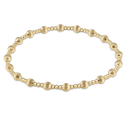 Enewton Dignity Sincerity Pattern 4mm Bead Bracelet Gold