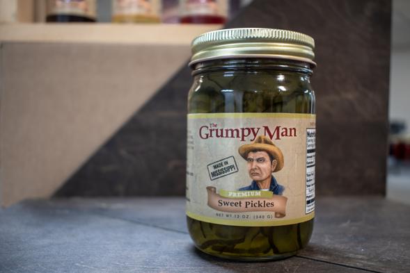 Grumpy Man Sweet Pickles