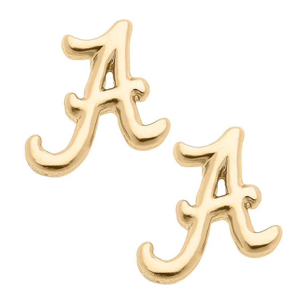 University of Alabama Logo Stud Earring