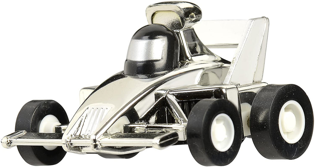 Silver Aero Pull Back Race Car