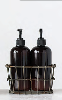 Creative Co Op Wire Basket Soap Lotion Holder