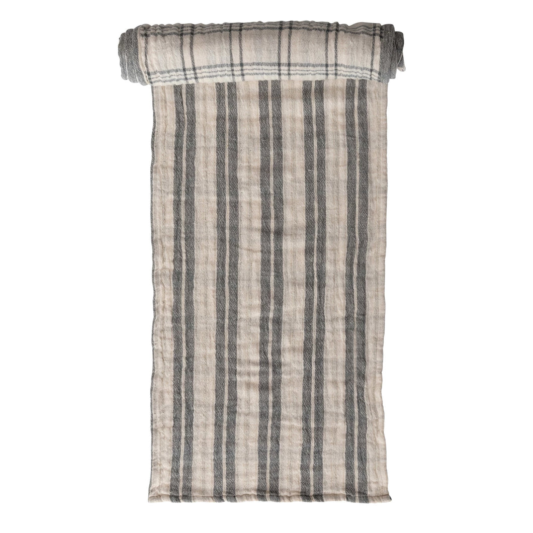 Creative Co-Op Reversable Cotton Table Runner