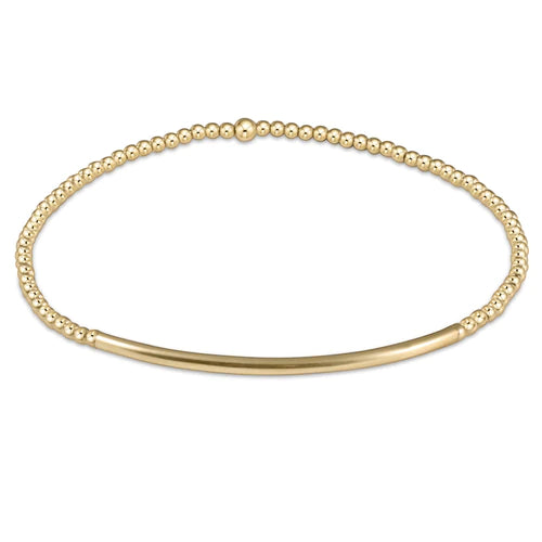 Enewton Gold 2mm Bead Small Charm Bracelet