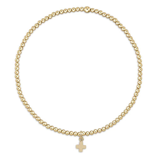 Enewton Gold 2mm Bead Small Charm Bracelet