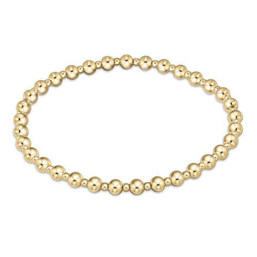 Enewton Classic Grateful Pattern Bead Bracelet Gold